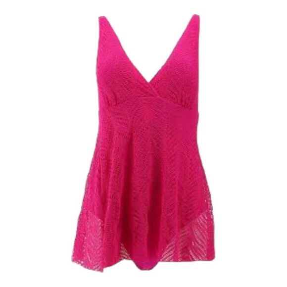 Kim Gravel x Swimsuits For All Crochet Overlay Swim Dress - Picture 4 of 7